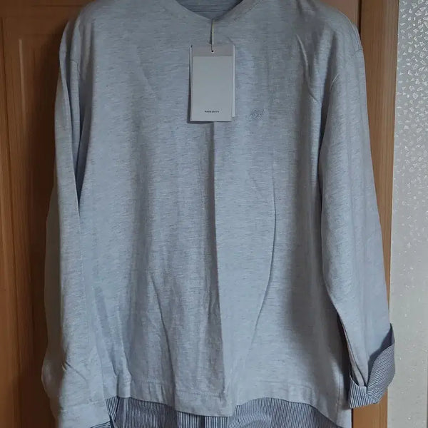 [BUNJANG] AfterPray Rockstar Layered Long Sleeve Melange Grey L / 애프터프레이 락스타 레이어드 롱슬리브 멜란지그레이 L사이즈