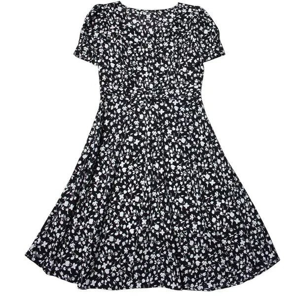 [BUNJANG] Side Zipper Floral Dress Slim Flare / 66 사이드지퍼 플로럴드레스 슬림플레어 123