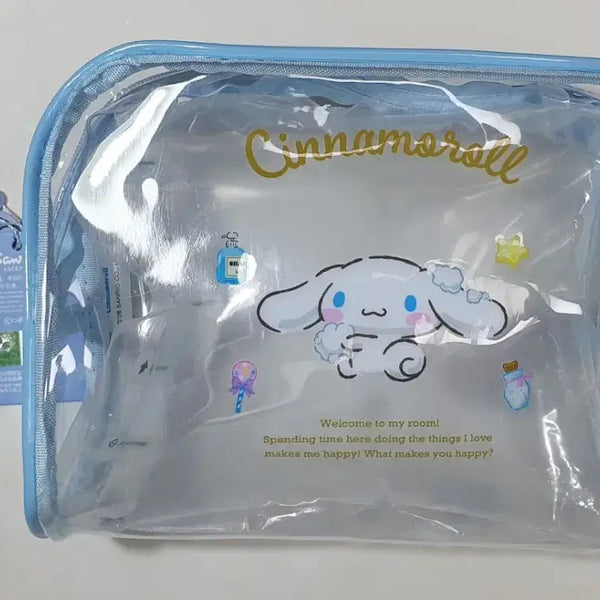 [BUNJANG] Sanrio Cinnamoroll Transparent PVC Pouch New / 산리오 시나모롤 투명 pvc 파우치 새상품