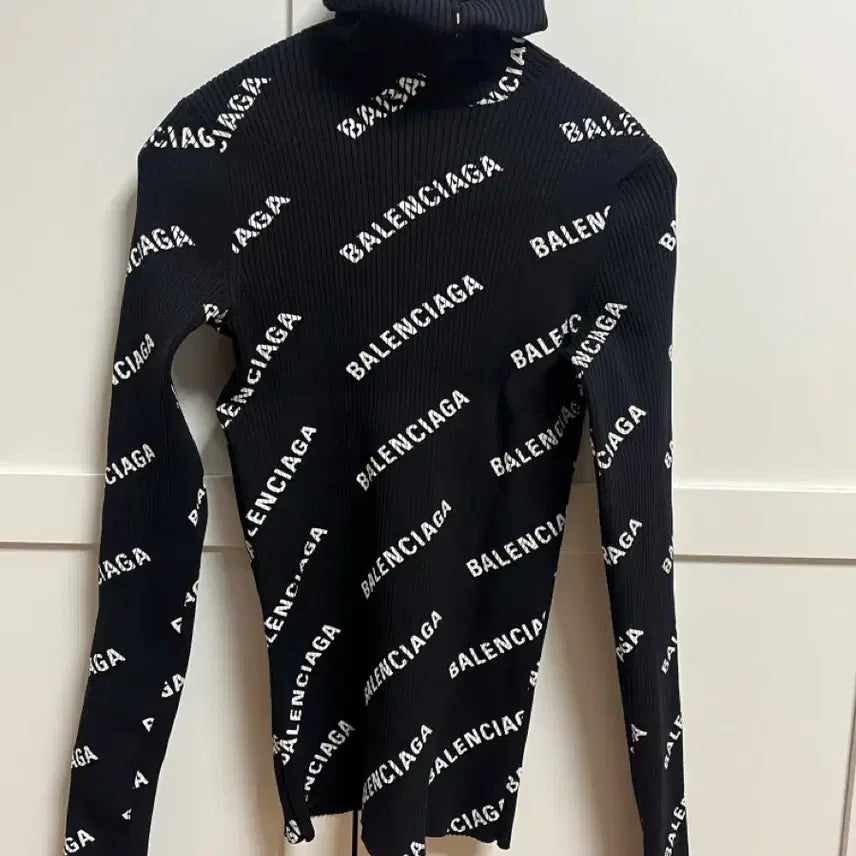[BUNJANG] Balenciaga Ribbed Hoodie T-Shirt / 발렌시아가 골지 티