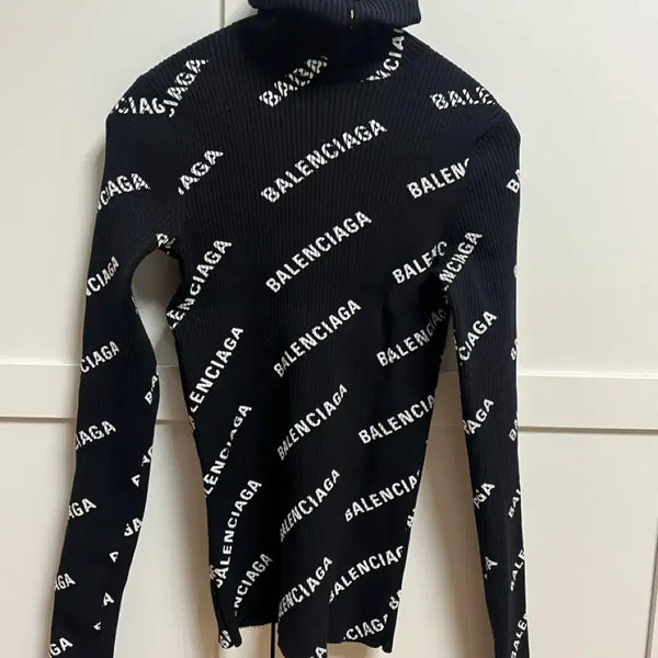 [BUNJANG] Balenciaga Ribbed Hoodie T-Shirt / 발렌시아가 골지 티