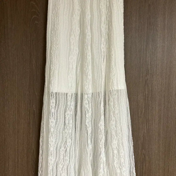 [BUNJANG] White Lace Long Skirt / 화이트 레이스 롱 스커트