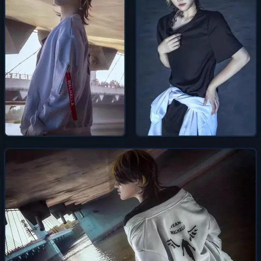 [BUNJANG] Kazutora Cosplay Set (Jersey, Pants, Tattoo, Wig) / 카즈토라 코스프레