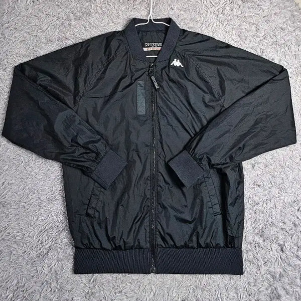 [BUNJANG] KAPPA Windbreaker Jumper Black Medium / 카파 바람막이 점퍼 블랙 M