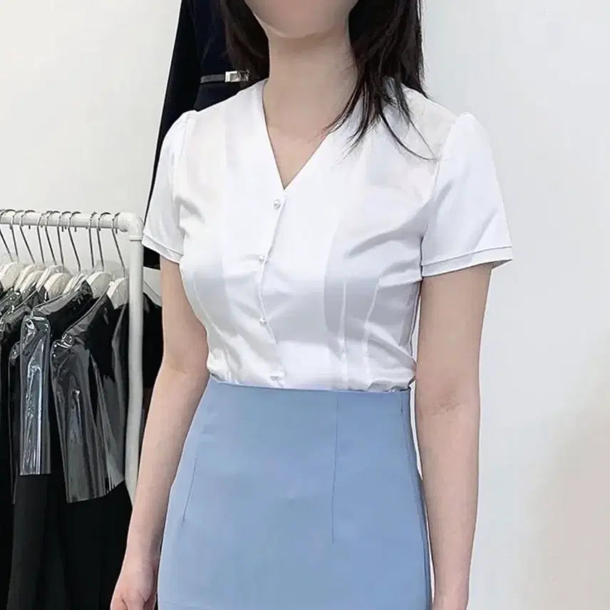 [BUNJANG] Crew Interview Blouse / 승무원 면접 블라우스