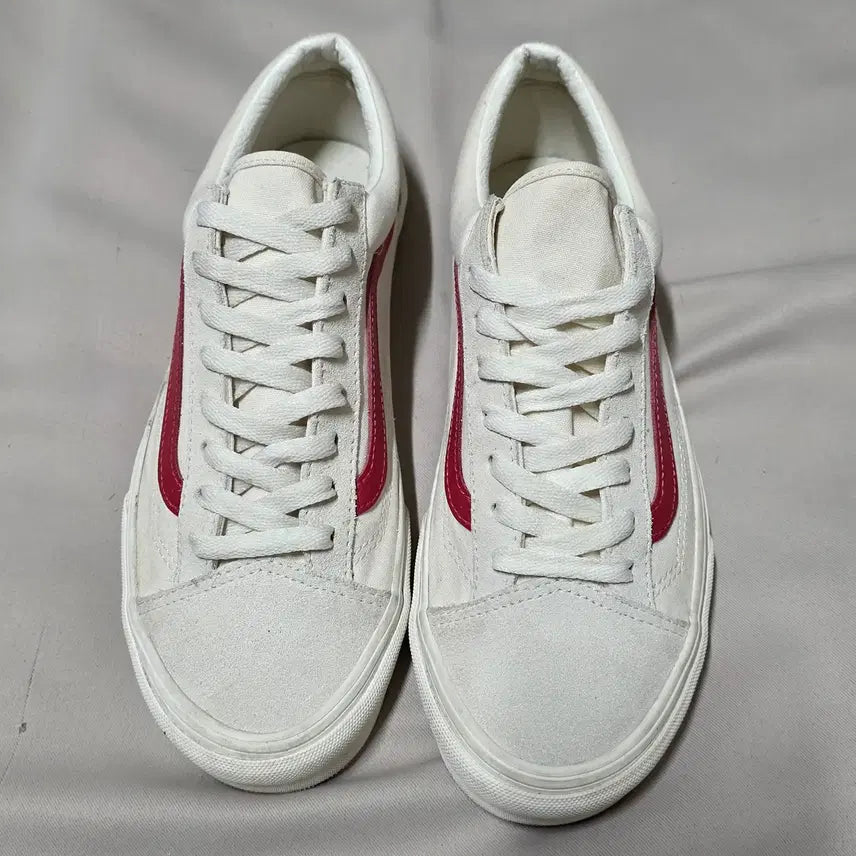 [BUNJANG] Vans Style 36 White Red Sneakers / 0. 반스 스타일36 화이트레드 (270) 507452 스니커즈 운동화