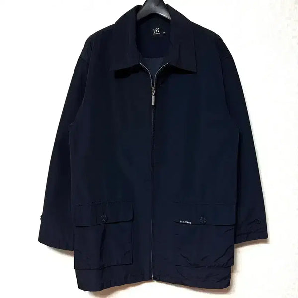 [BUNJANG] Lee Woven Zip-Up Jacket Navy / [XL,105]Lee 우븐 코트 집업 자켓 네이비