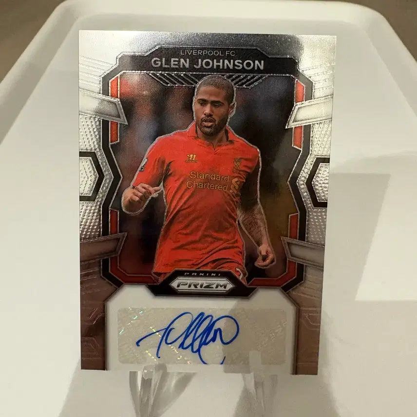 [BUNJANG] Liverpool Legend Glen Johnson Prism Auto Card / 리버풀 레전드 글렌 존슨 프리즘 오토 카드
