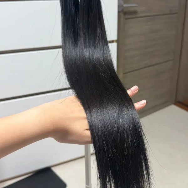 [BUNJANG] 20-inch U-Tip Hair Extensions, Natural Black (103 Strands) / 붙임머리 20인치 자연블랙 유팁 103쌍