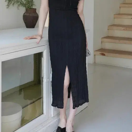 [BUNJANG] Nuart Florint Wrinkle Texture Dress / 누아르떼 플로린트 링클 텍스처 원피스