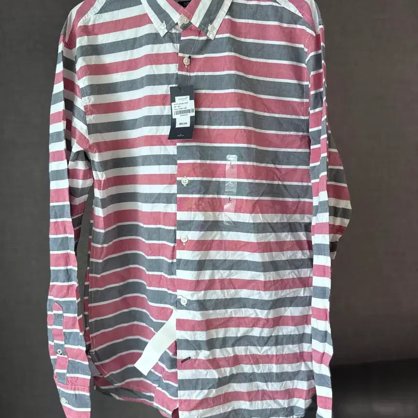[BUNJANG] Tommy Hilfiger Slim Fit Striped Shirt L/G / 타미힐피거 슬림핏 스트라이프 셔츠 L/G