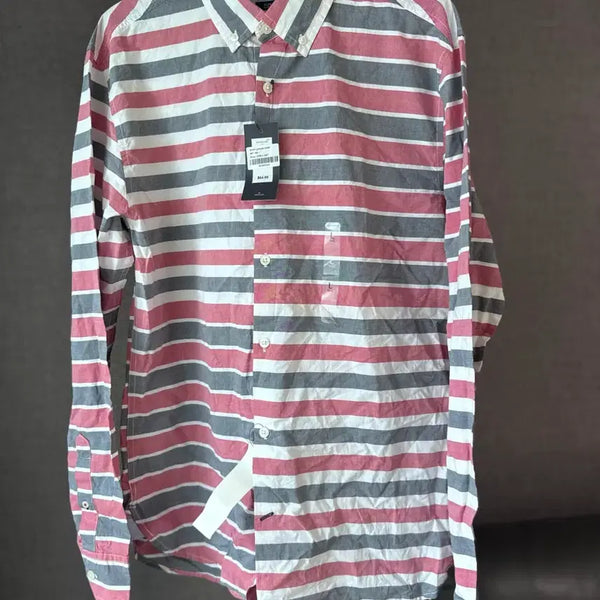[BUNJANG] Tommy Hilfiger Slim Fit Striped Shirt L/G / 타미힐피거 슬림핏 스트라이프 셔츠 L/G