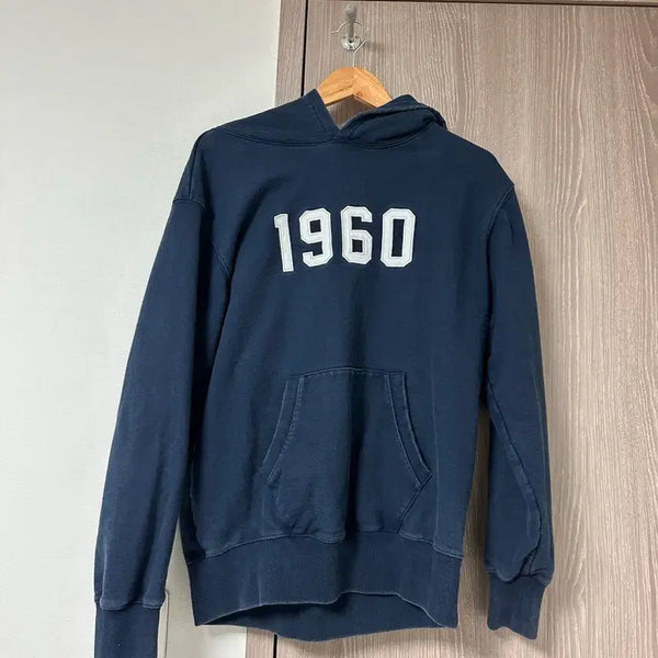 [BUNJANG] Uniform Bridge Navy Lettering Hoodie L / 유니폼브릿지 후드티 판매 L