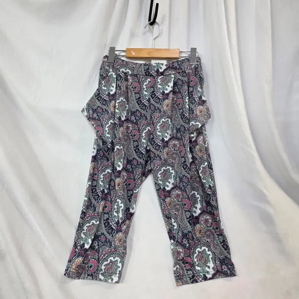 [BUNJANG] Paisley Pattern 7/8 Length Pants / 페이즐리 여성패턴 7부 팬츠