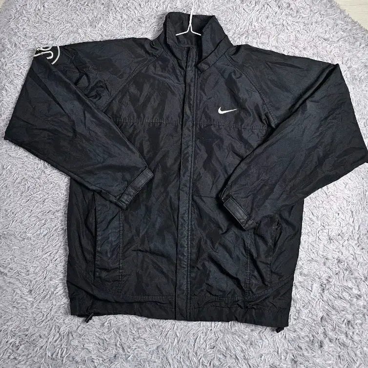 [BUNJANG] Nike Old School Windbreaker Jacket Black M / 나이키 올드스쿨 바람막이 자켓 블랙 M