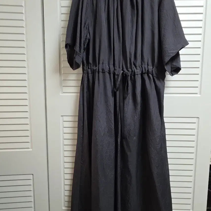 [BUNJANG] Hong Seung Ae Punggi In-gyeon Side Shirring Long Dress / 홍승애풍기인견 인견원피스 사이드셔링원피스M-차콜