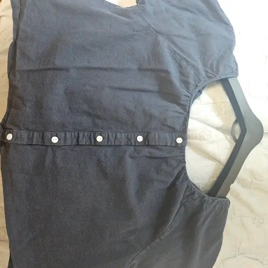 [BUNJANG] Navy Short Sleeve Blouse / 반팔 블라우스