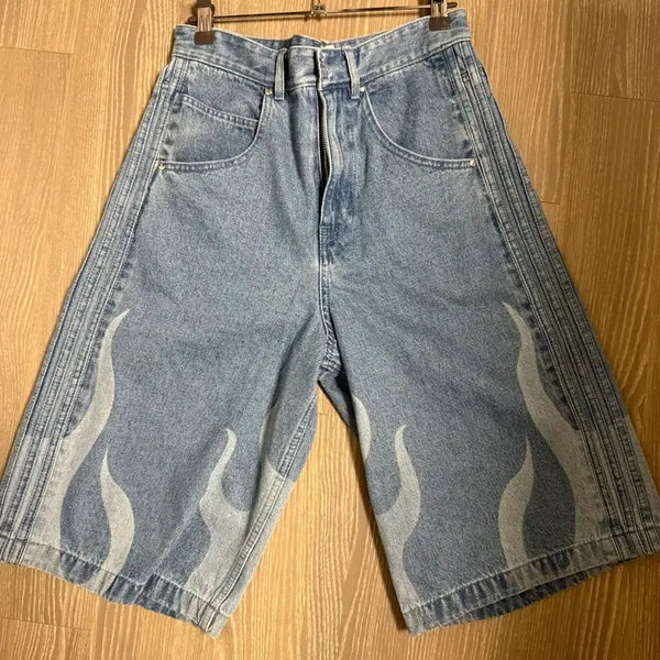 [BUNJANG] Adidas Flame Denim Bermuda Pants IS2893 / [32] 아디다스 플레임 데님 IS2893 버뮤다팬츠