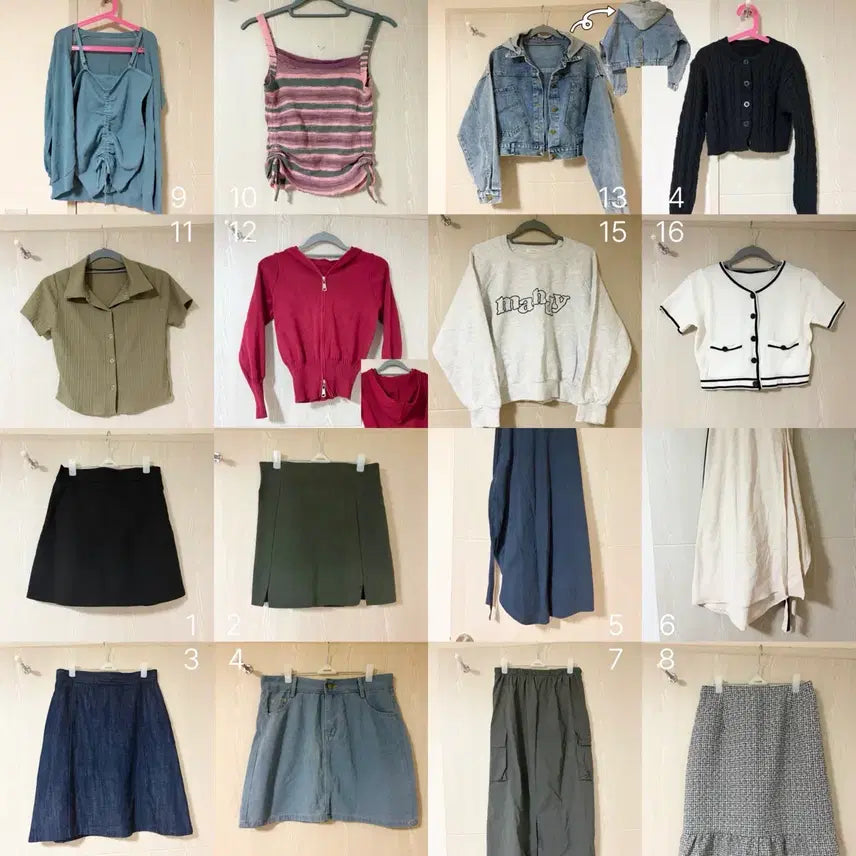 [BUNJANG] Women's Clothing Bundle Set - Tops & Bottoms (Size 55) / (옷장정리)0-2회 입은 여자옷 싸게 팝니다