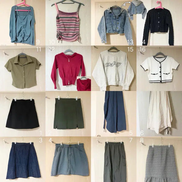 [BUNJANG] Women's Clothing Bundle Set - Tops & Bottoms (Size 55) / (옷장정리)0-2회 입은 여자옷 싸게 팝니다