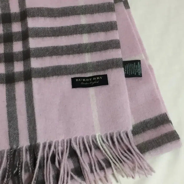 [BUNJANG] Vintage Burberry Lavender Pink Muffler / 빈티지 버버리 라벤더 핑크 머플러