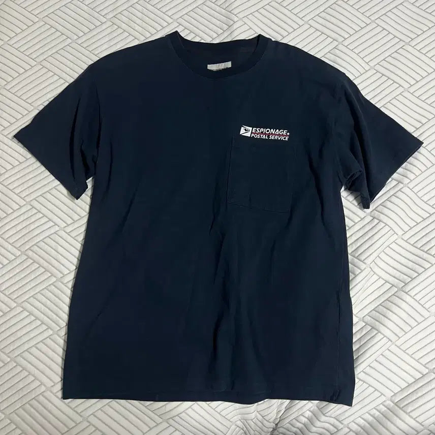 [BUNJANG] Espionage Pocket T-Shirt Navy M / 에스피오나지 포켓반팔 네이비 M 반팔티 공용 데일리 아메카지