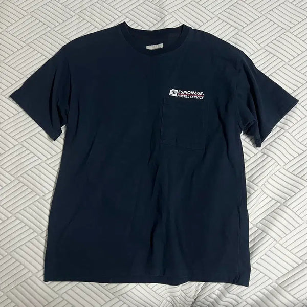 [BUNJANG] Espionage Pocket T-Shirt Navy M / 에스피오나지 포켓반팔 네이비 M 반팔티 공용 데일리 아메카지