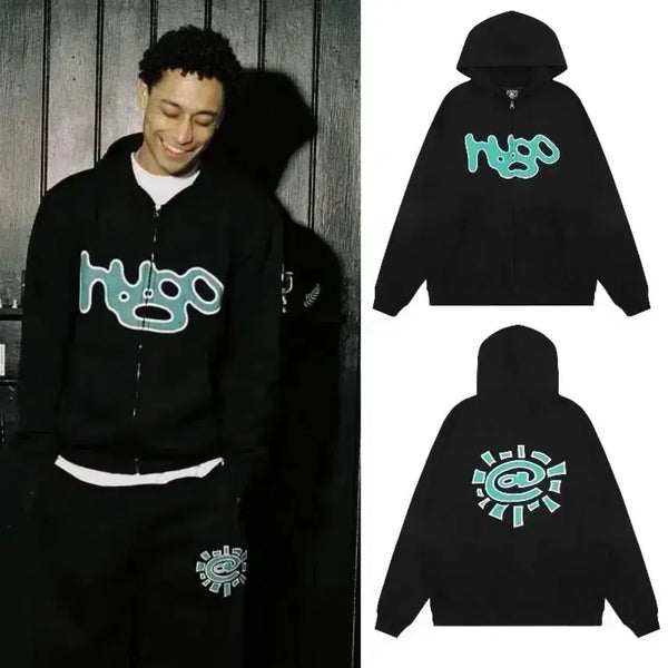 [BUNJANG] Always Do What You Should Do Embroidered Logo Zip-Up Hoodie L / always do what you should do 후드집업 L