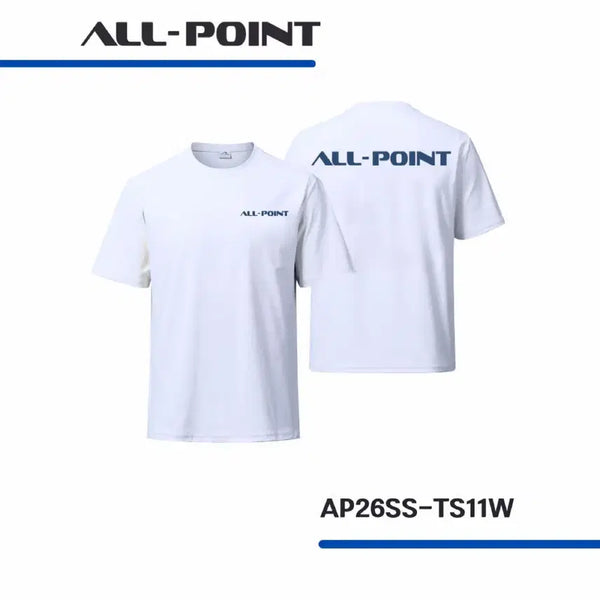 [BUNJANG] Allpoint Unisex Oversized Short-Sleeve T-Shirt White / 배드민턴 올포인트 남여공용 오버핏 반팔티 새상품