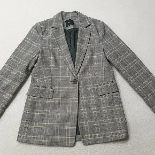 [BUNJANG] Roem Check Pattern Jacket Women's Size 66 / 로엠 체크 패턴 자켓 66 여성90