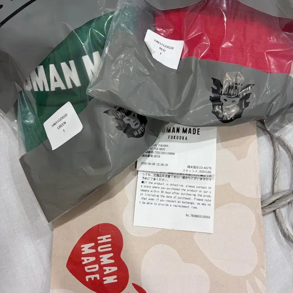 [BUNJANG] Human Made Cotton Twill Cap (Green, Red) / 휴먼 메이드 볼캡 새상품(그린,레드)