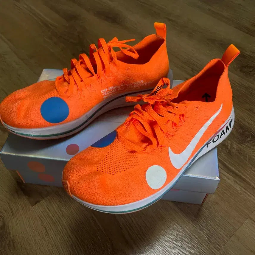 [BUNJANG] Nike x Off-White Zoom Fly SP Orange (Authentic) / 275) 나이키x오프화이트 줌 플라이(정품)