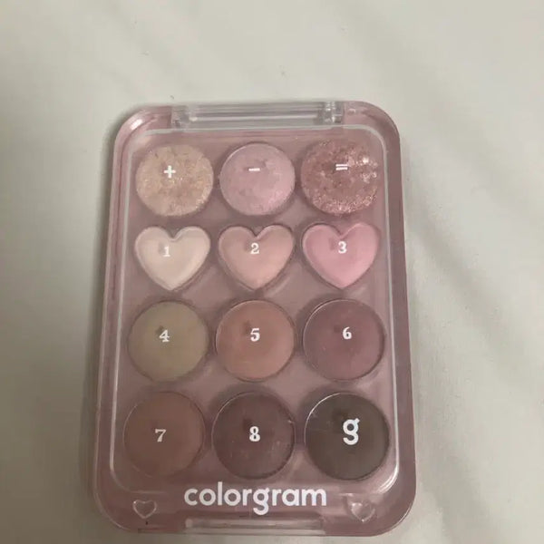 [BUNJANG] Colorgram Pink Plus Mute is Love Eye Palette / 컬러그램 아이 팔레트 섀도우 핑크더하기뮤트는사랑