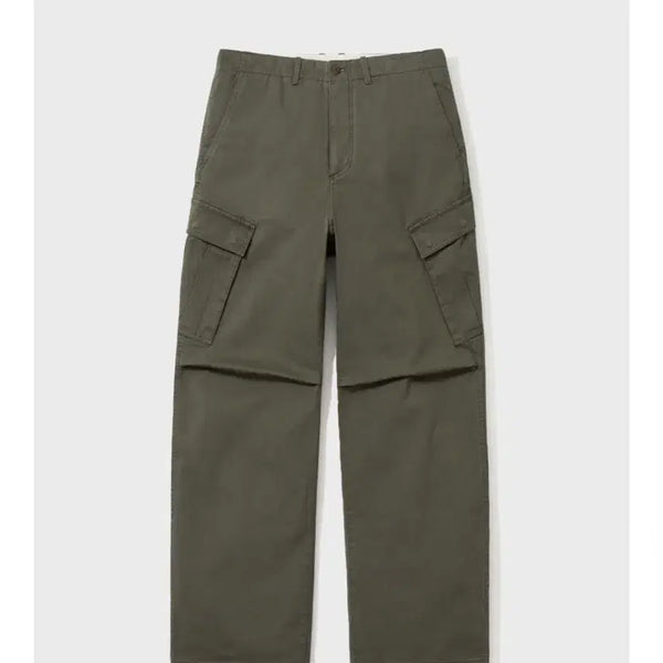 [BUNJANG] Poterly Garment Washed Cargo Pants Khaki Size 4 / 포터리 가먼트 워시드 카고팬츠 카키 4