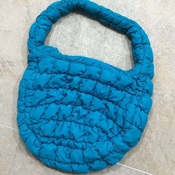 [BUNJANG] COS Quilted Mini Bag Light Turquoise / Cos 퀼티드 미니백 라이트 터콰이즈
