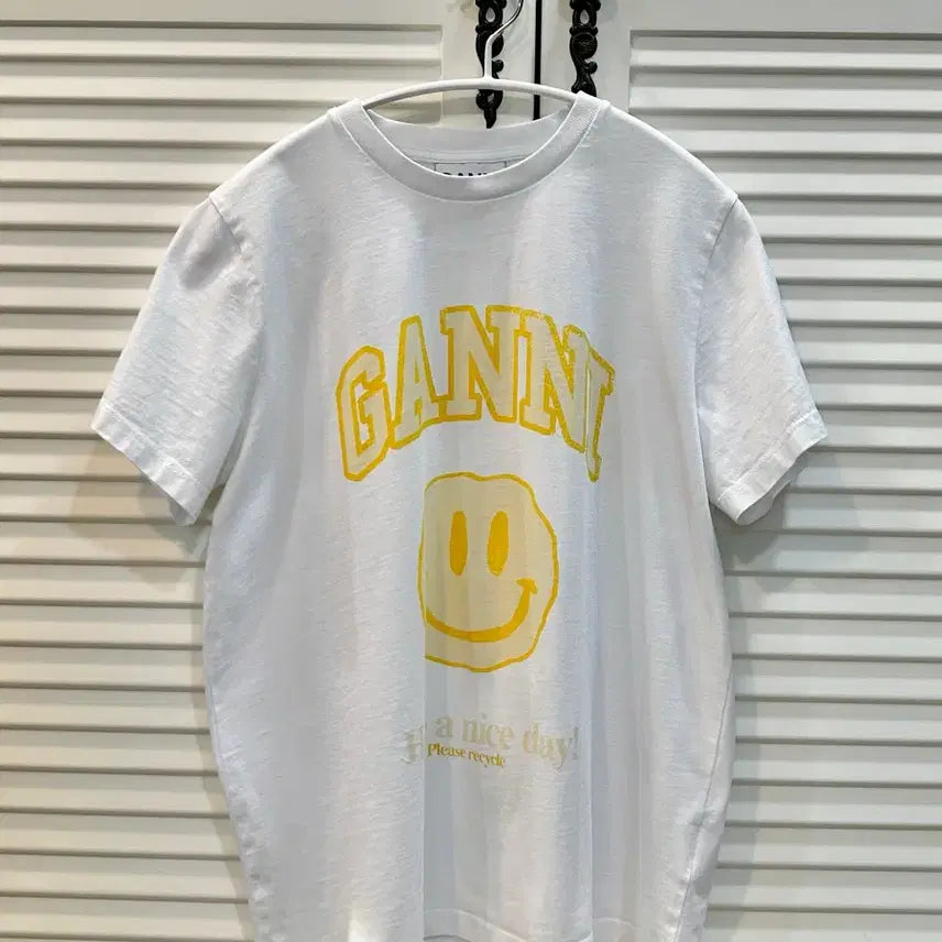 [BUNJANG] GANNI Smile T-Shirt XS / 가니 스마일 티셔츠 xs