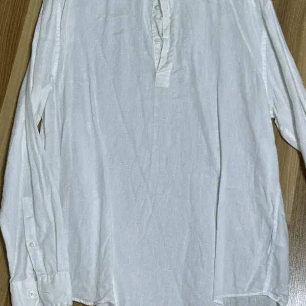 [BUNJANG] Giordano White Linen Shirt (100-105) / 지오다노 흰색 린넨 셔츠 100-105