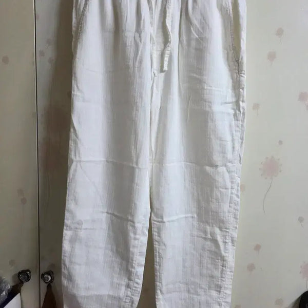 [BUNJANG] Linen Pants White / 화이트  팬츠 린넨 바지