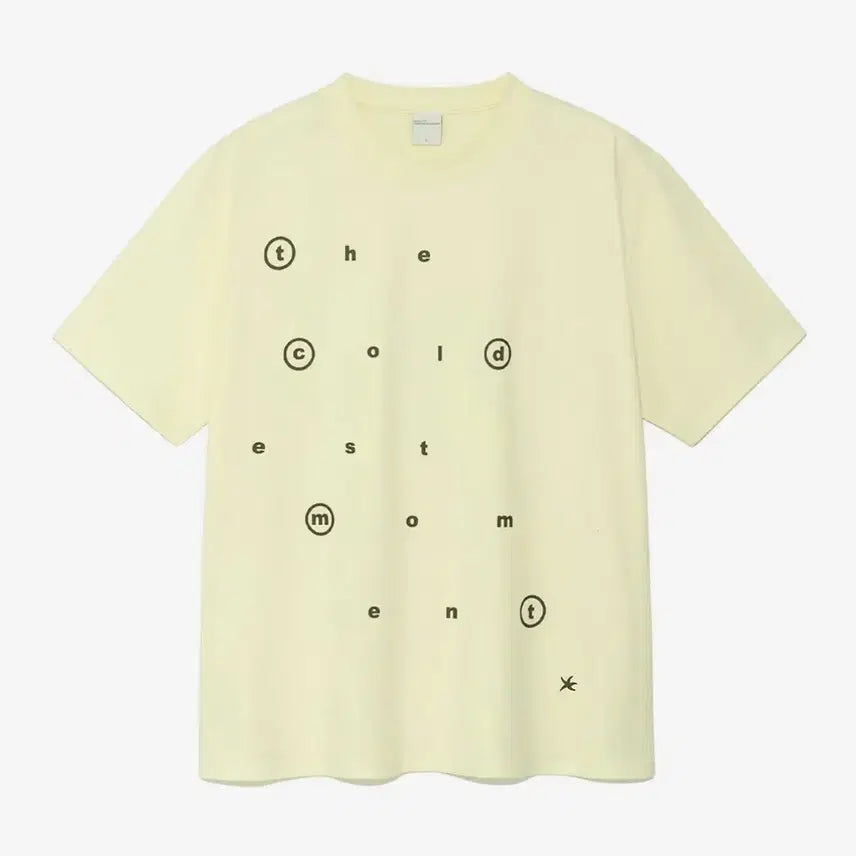 [BUNJANG] The Coldest Moment TCM Alphabet T (Lemon) T-Shirt / 더콜디스트모먼트 TCM alphabet T (lemon) 알파벳티 레몬 더콜디