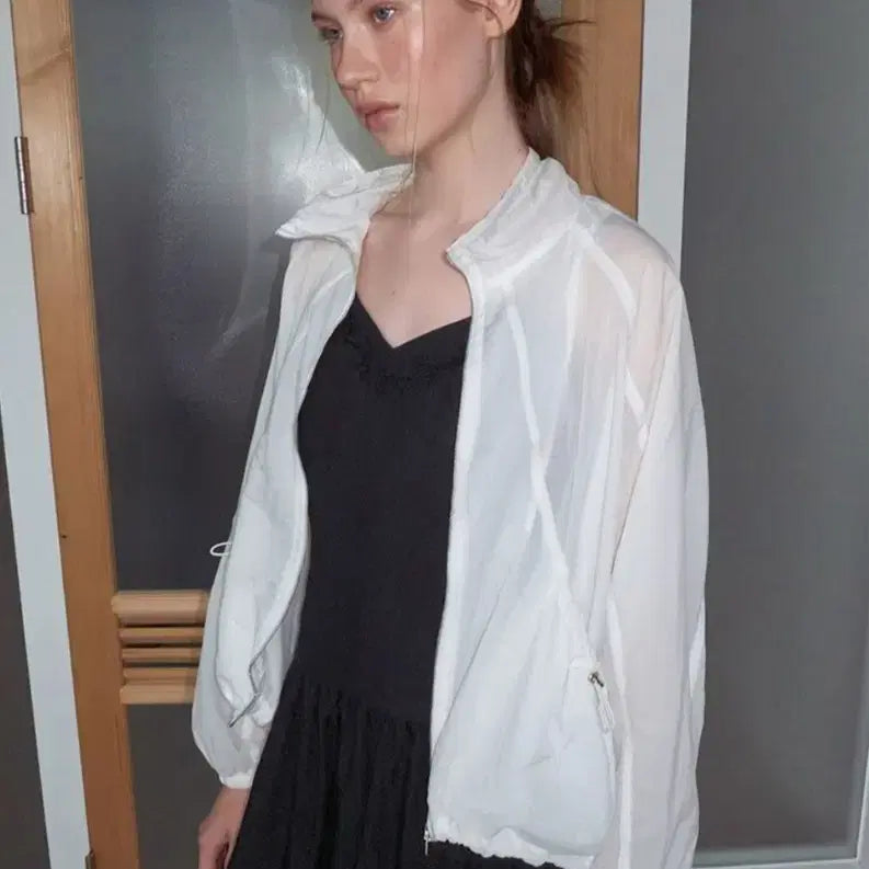 [BUNJANG] Etmon Volume Pocket Wind Jumper Windbreaker White / 에트몽 Volume Pocket Wind Jumper 바람막이