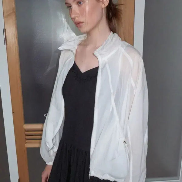 [BUNJANG] Etmon Volume Pocket Wind Jumper Windbreaker White / 에트몽 Volume Pocket Wind Jumper 바람막이