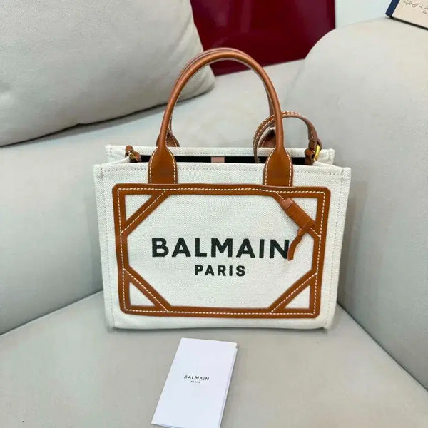 [BUNJANG] Balmain Canvas Tote Bag / 발망 캔버스 토트백