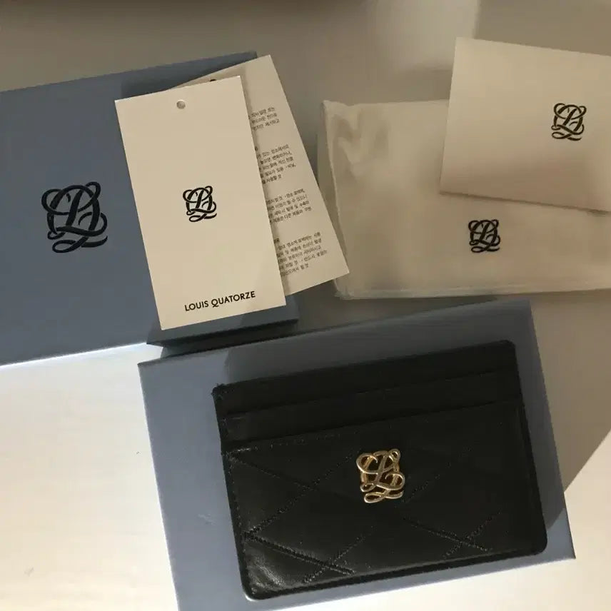 [BUNJANG] Louis Quatorze Card Wallet Black / 루이까또즈 카드지갑 블랙