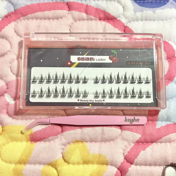 [BUNJANG] Bbiirash Key No-Glue Eyelashes Set / 삐삐래쉬 키보 노글루 속눈썹