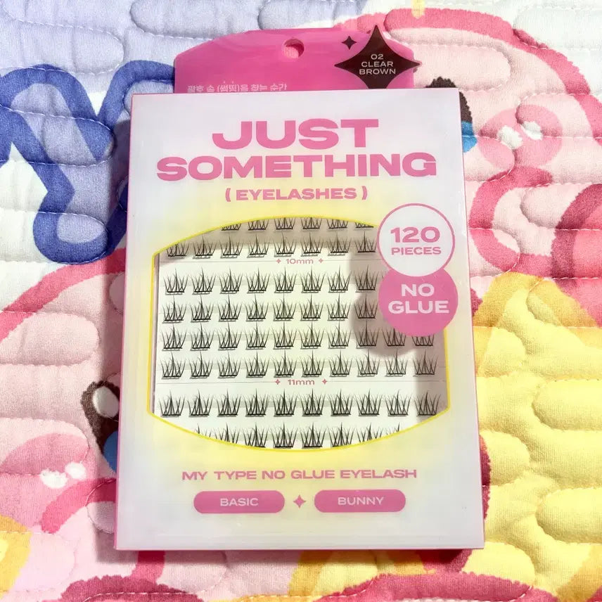 [BUNJANG] Just Something No Glue Eyelashes 02 Clear Brown / 저스트썸띵 노글루 속눈썹 아이래쉬 02 클리어 브라운