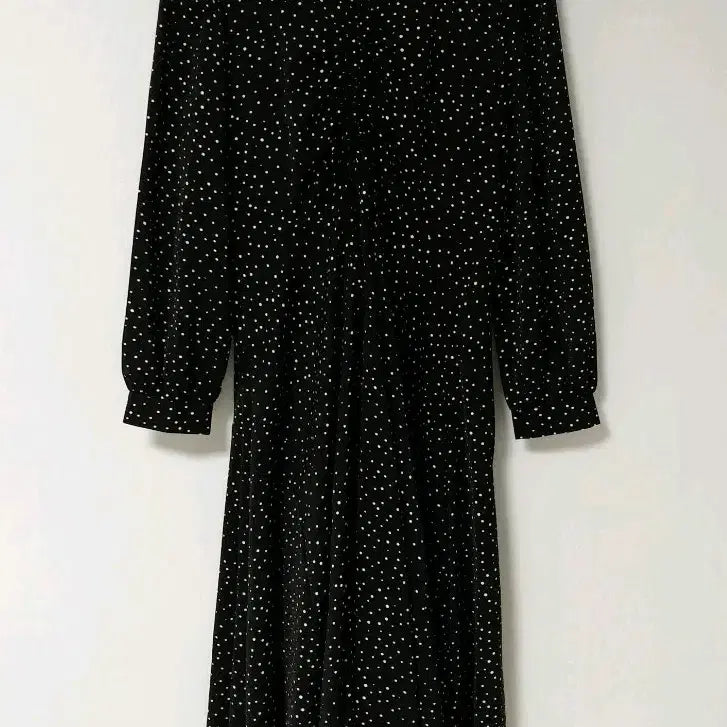 [BUNJANG] RIRICO Black Dot Long Dress Size 2 / [리리코 RIRICO] 블랙 도트 롱 원피스 / 2사이즈 (하객룩, 데이트룩)