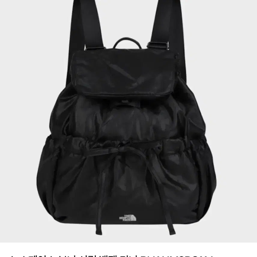 [BUNJANG] The North Face White Label Bonnie Shirring Mini Backpack Black / 노스페이스 화이트라벨 보니 셔링 백팩 미니 블랙
