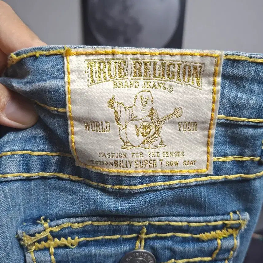 [BUNJANG] True Religion Billy Super T Big Stitch Denim Pants (Size 25) / [TRUE RELIGION/25] 트루릴리전 정품 BILLY SUPER T 빅스티치 데님 (USA제)