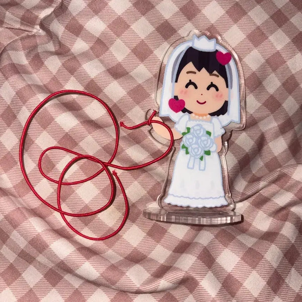 [BUNJANG] Ilustoya Wedding Acrylic Room Decor Figure / 이라스토야 웨딩 아크릴 방꾸템