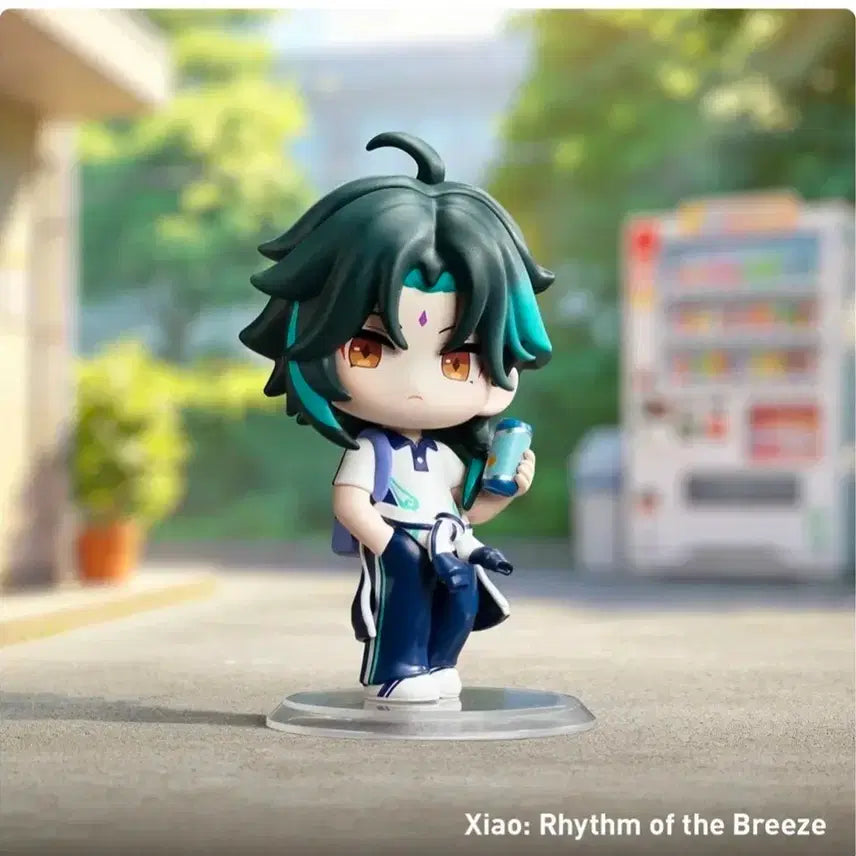 [BUNJANG] Genshin Impact Pop Mart Academy Xiao Chibi Figure / 원신 팝마트 아카데미 소 치비 피규어